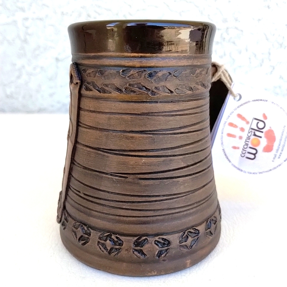 Praha Church Of Our Lady Before Tyn Mug Pottery Souvenir Prague Artist Signed - Picture 4 of 14